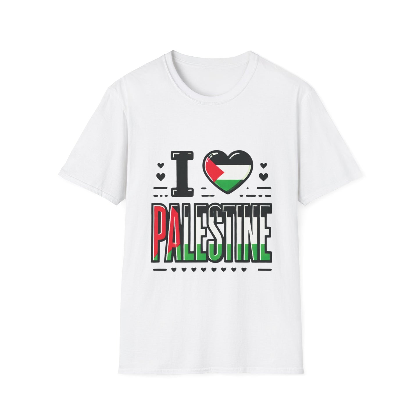 Unisex Softstyle T-Shirt - I love Palestine