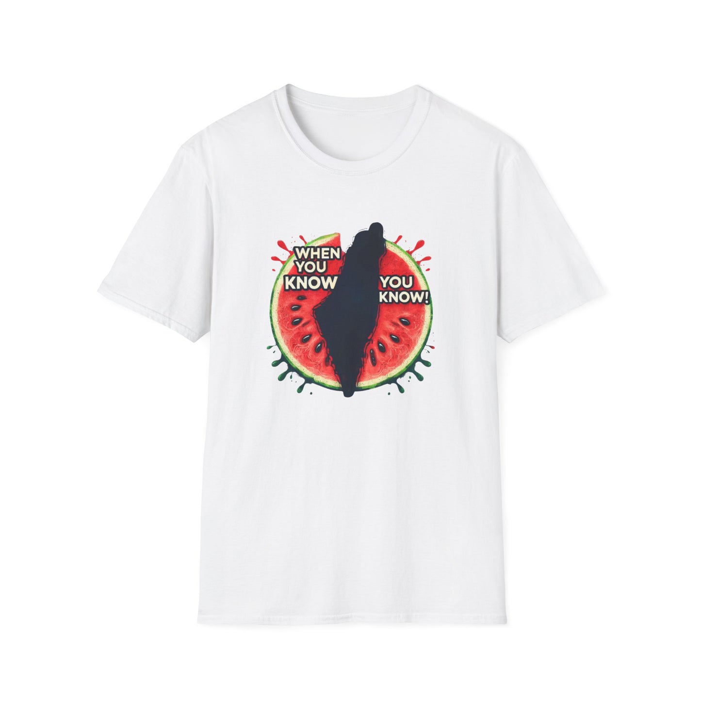 Unisex Softstyle T-Shirt - Palestine watermelon